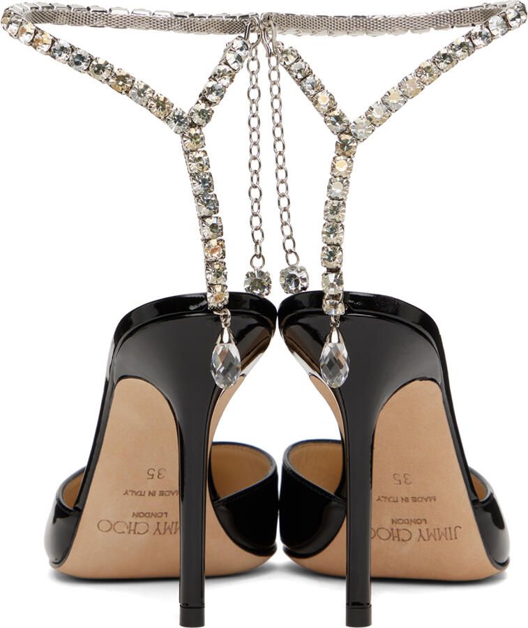 Jimmy Choo Black Saeda 100 Heels