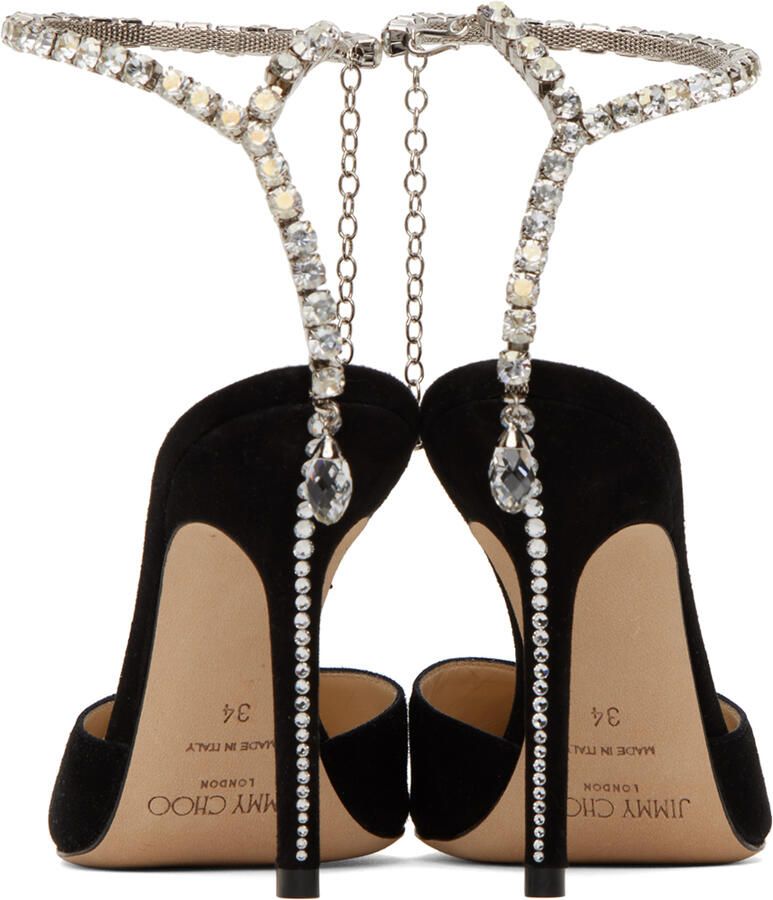 Jimmy Choo Black Saeda 100 Heels