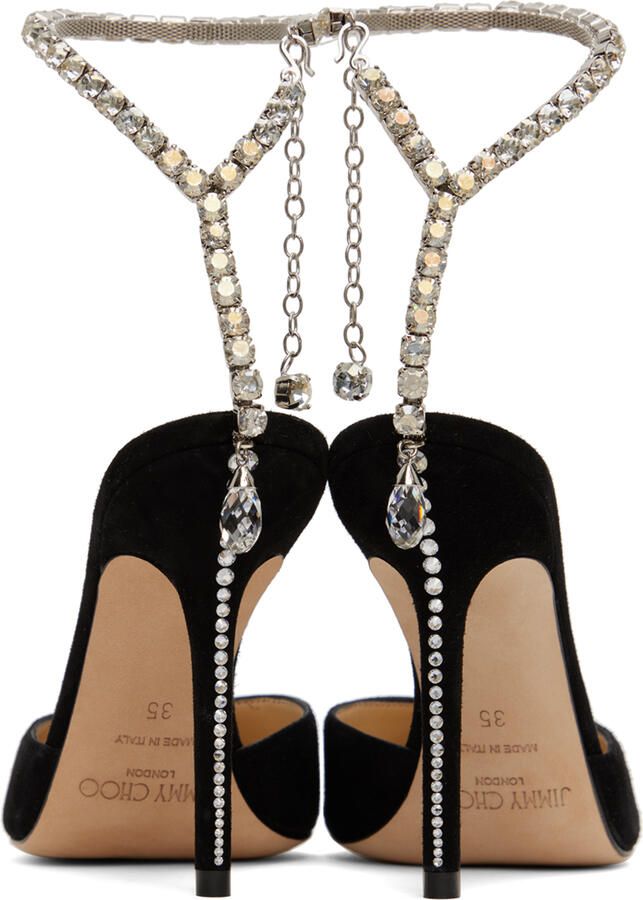 Jimmy Choo Black Saeda 100 Heels