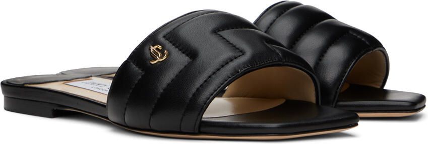 Jimmy Choo Black Themis Sandals - Picture 2