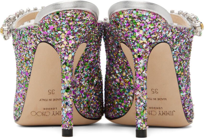 Jimmy Choo Multicolor Glitter Bing 100 Heels