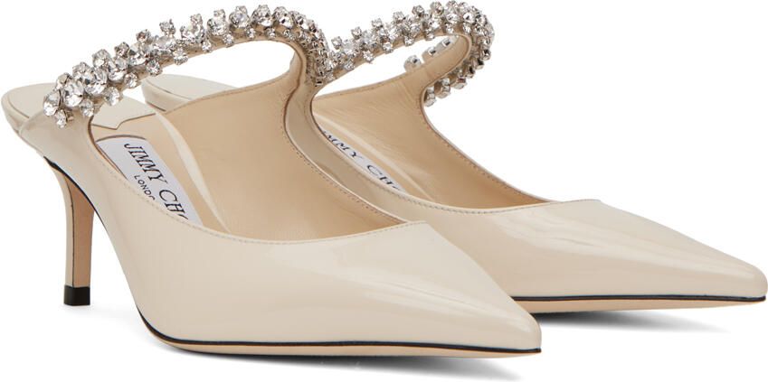 Jimmy Choo Off-White Bing 65 Heels - Picture 2
