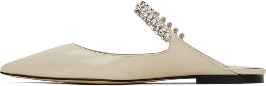 Jimmy Choo Off-White Bing Mules - Picture 4