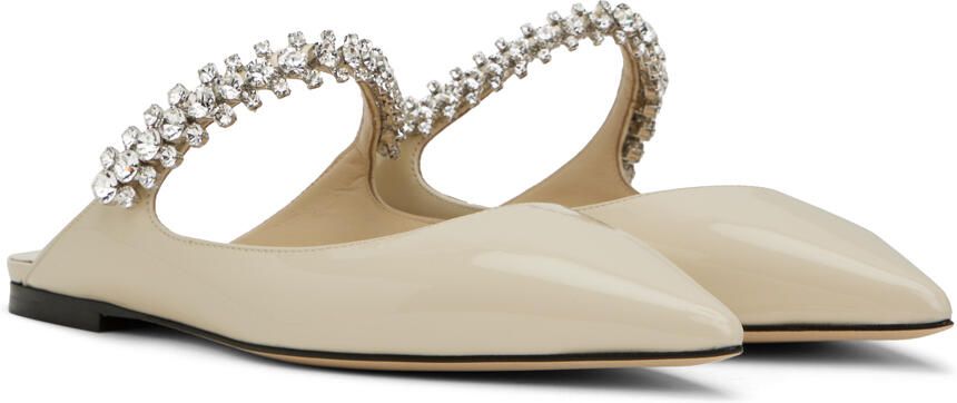 Jimmy Choo Off-White Bing Mules - Picture 2