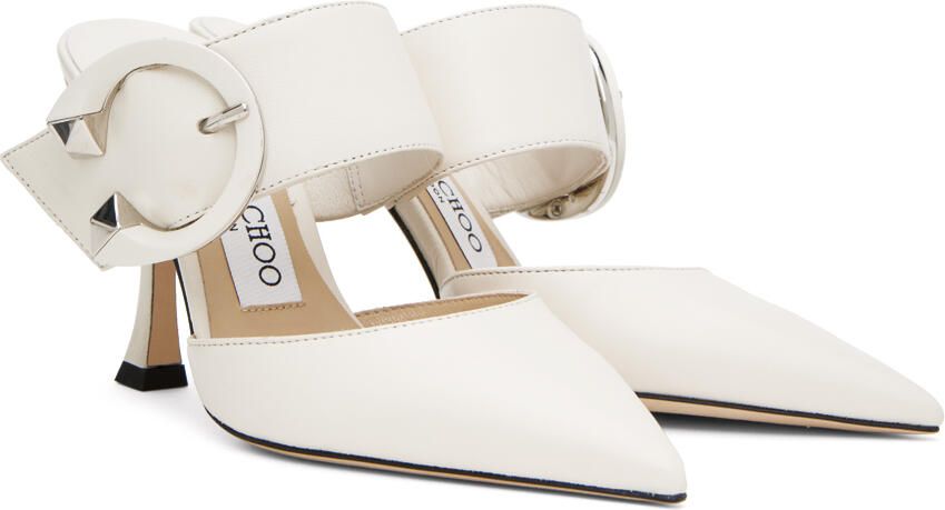 Jimmy Choo Magie pointed-toe mules White - Picture 2