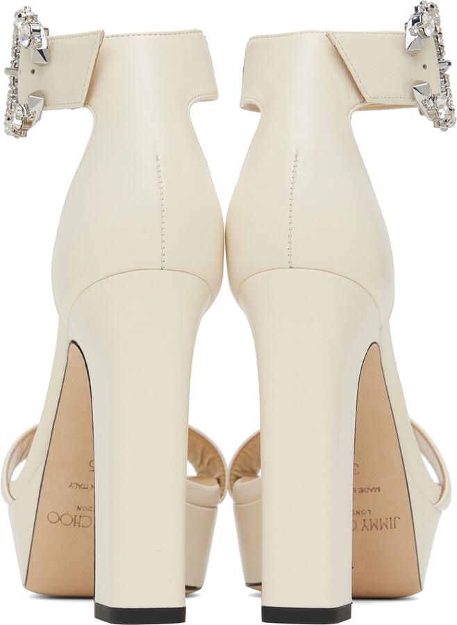Jimmy Choo Off-White Mionne 120 Sandals - Picture 3