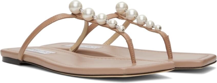Jimmy Choo Pink Alaina Flat Sandals - Picture 2