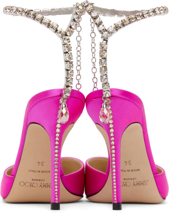 Jimmy Choo Pink Saeda 100 Heels