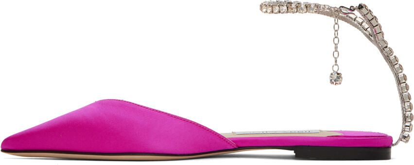 Jimmy Choo Saeda crystal-embellished pumps Pink - Picture 3