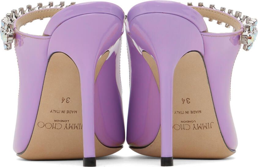 Jimmy Choo Purple Bing 100 Heels
