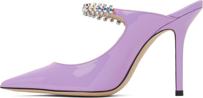 Jimmy Choo Purple Bing 100 Heels - Picture 3