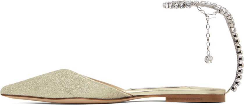 Jimmy Choo Silver Saeda Mules - Picture 3