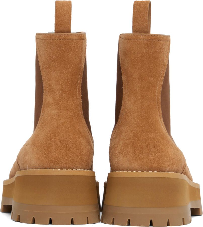 Jimmy Choo Tan Clayton Chelsea Boots