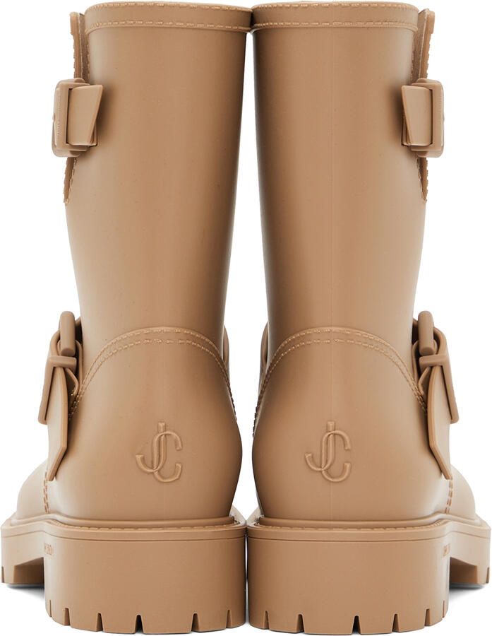 Jimmy Choo Tan Yael Flat Boots - Picture 3