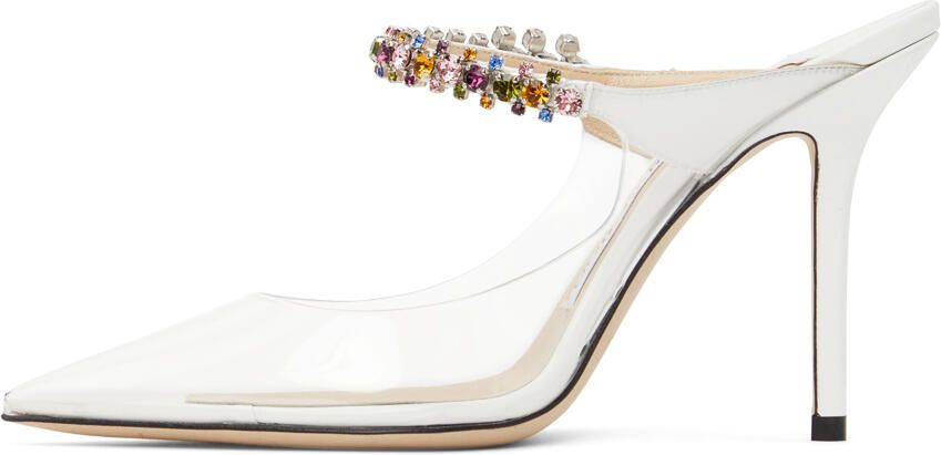 Jimmy Choo Transparent Bing 100 Heels - Picture 3
