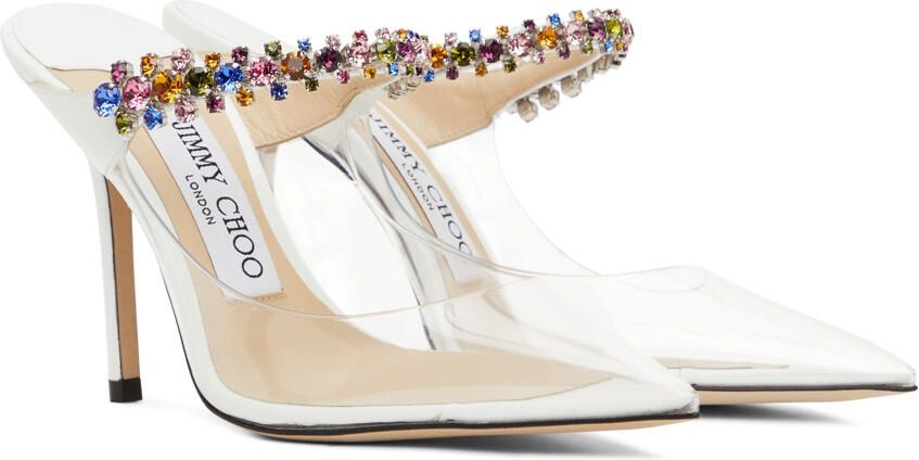 Jimmy Choo Transparent Bing 100 Heels - Picture 2