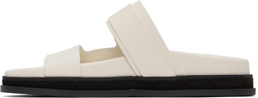 Jimmy Choo White Marga Flat Sandals - Picture 4