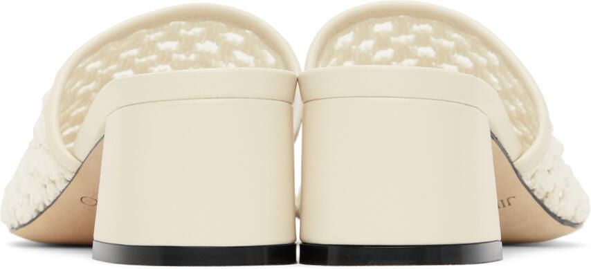 Jimmy Choo White Themis 45 Heeled Sandals