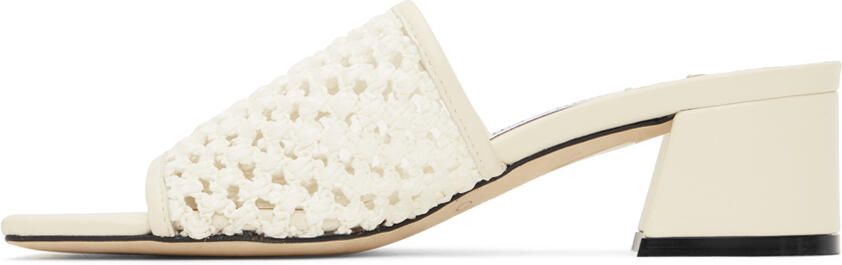 Jimmy Choo White Themis 45 Heeled Sandals - Picture 4