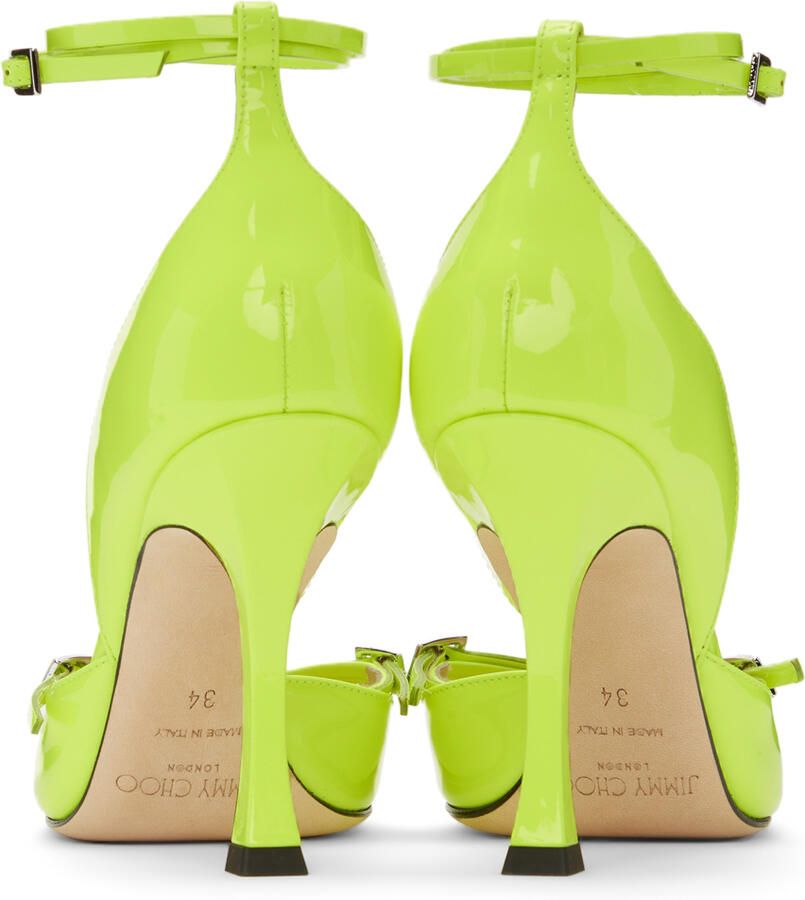 Jimmy Choo Yellow Mugler Edition Strap Pump Heels
