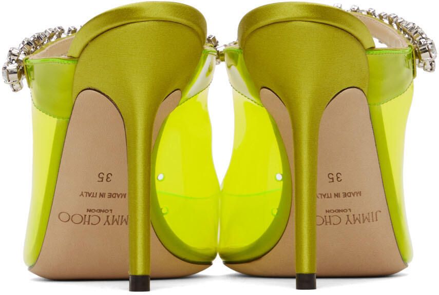 Jimmy Choo Yellow PVC Bing 100 Heels - Picture 3
