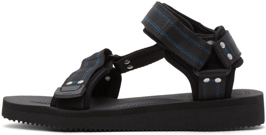 John Elliott Black Suicoke Edition Kipa-Cab Sandals - Picture 4