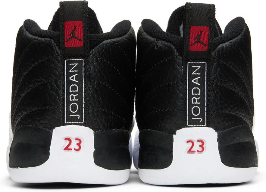 Nike Jordan Baby Black & White Jordan 12 Retro Sneakers