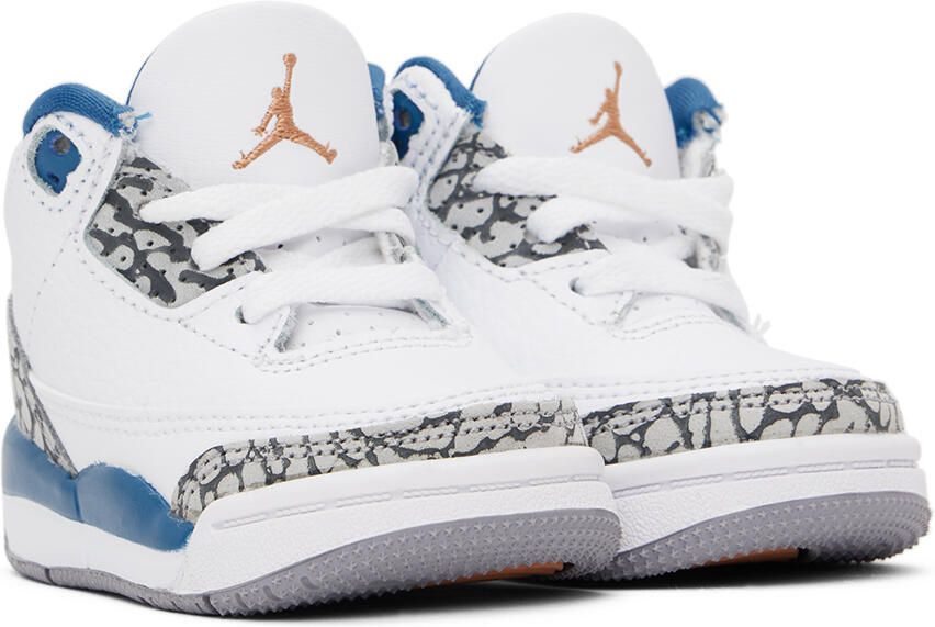 Nike Jordan Baby White Jordan 3 Retro Sneakers - Picture 3