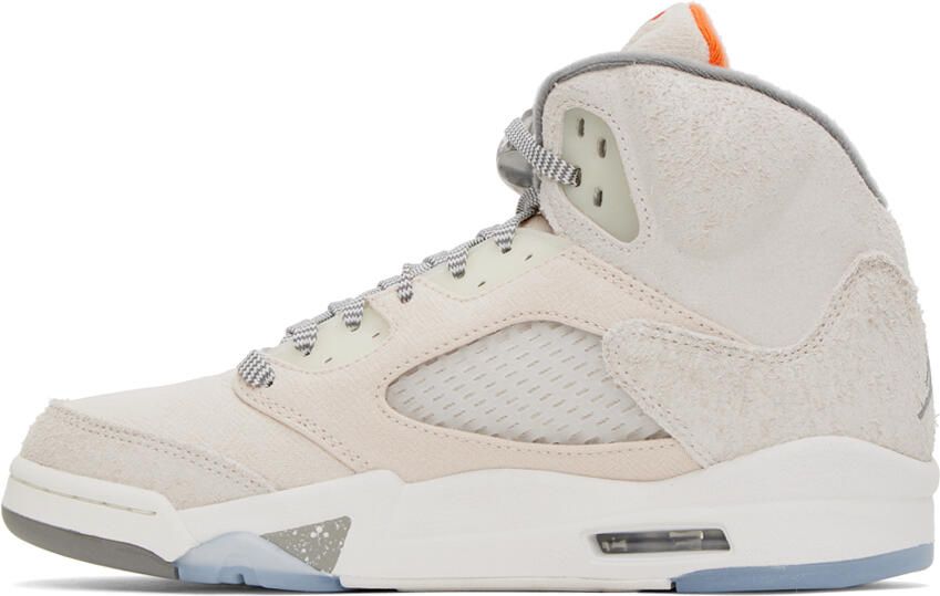 Nike Jordan Beige Air Jordan 5 Sneakers - Picture 3