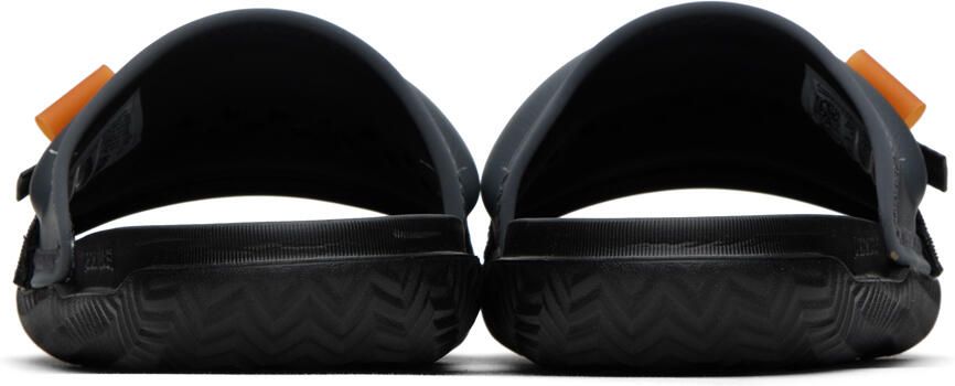 Nike Jordan Gray & Black Jordan Super Play Sandals - Picture 2