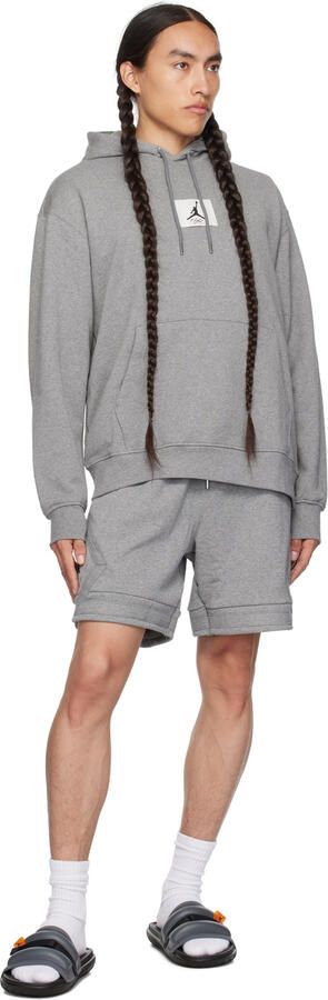 Nike Jordan Gray & Black Jordan Super Play Sandals - Picture 3