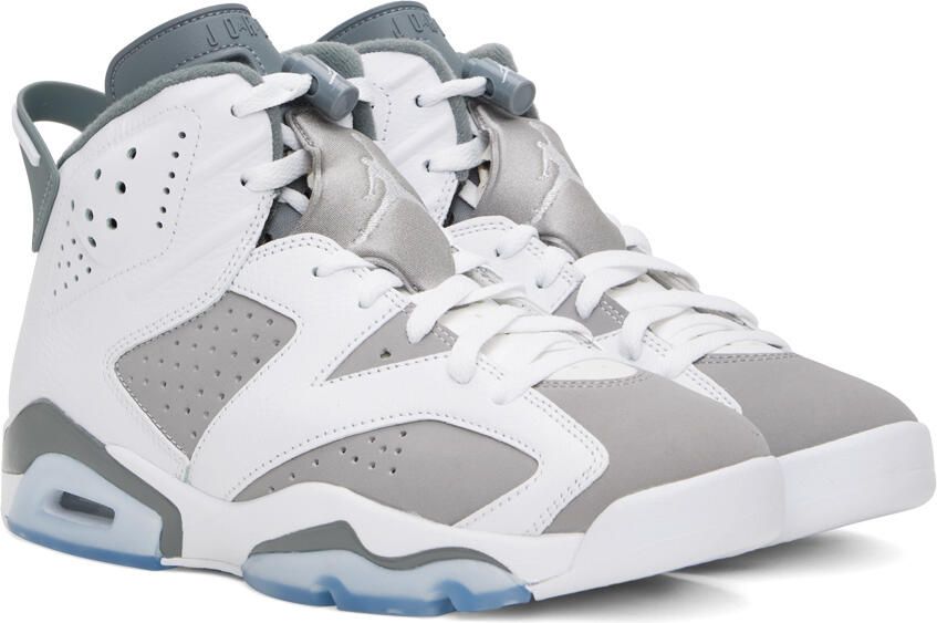 Nike Jordan Gray & White Air Jordan 6 Retro Sneakers - Picture 2