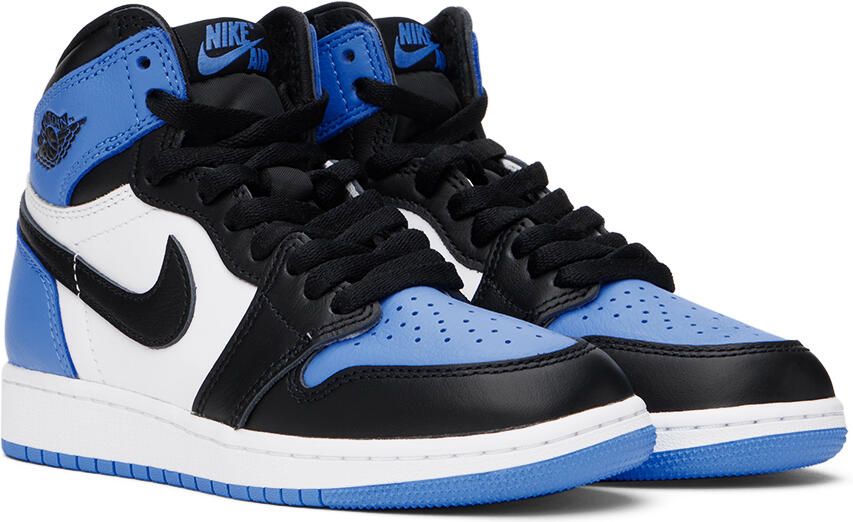 Nike Jordan Kids Blue Air Jordan 1 High OG Big Kids Sneakers - Picture 2
