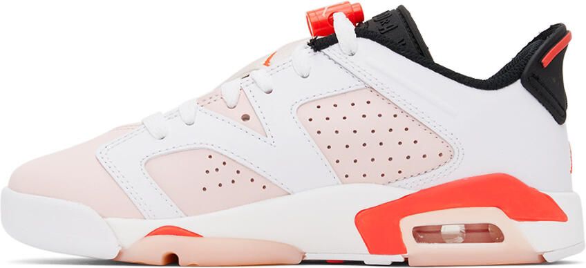 Nike Jordan Kids Pink & White Air Jordan 6 Retro Low Big Kids Sneakers - Picture 3