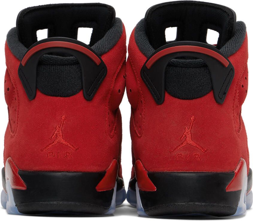 Nike Jordan Kids Red Air Jordan 6 Retro Big Kids Sneakers - Picture 5