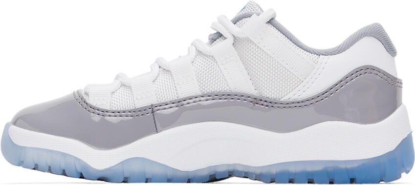 Nike Jordan Kids White & Gray Air Jordan 11 Retro Little Kids Sneakers - Picture 3