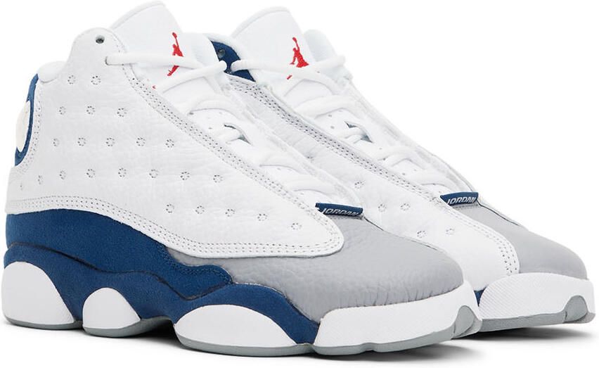 Nike Jordan Kids White & Navy Air Jordan 13 Retro Big Kids Sneakers - Picture 3