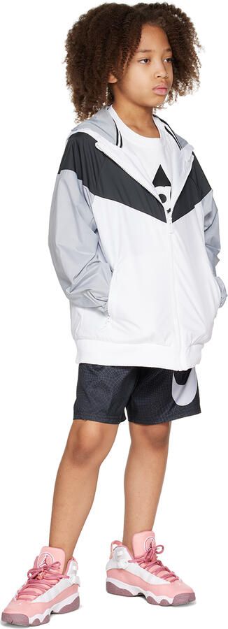 Nike Jordan Kids White & Pink Jordan 6 Rings Big Kids Sneakers - Picture 4