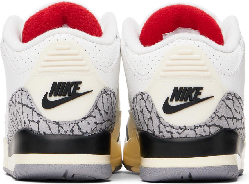 Nike Jordan Kids White Jordan 3 Retro Little Kids Sneakers