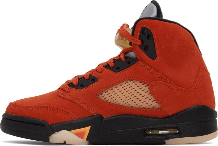 Nike Jordan Red Jordan 5 Retro Dunk on Mars Sneakers - Picture 3