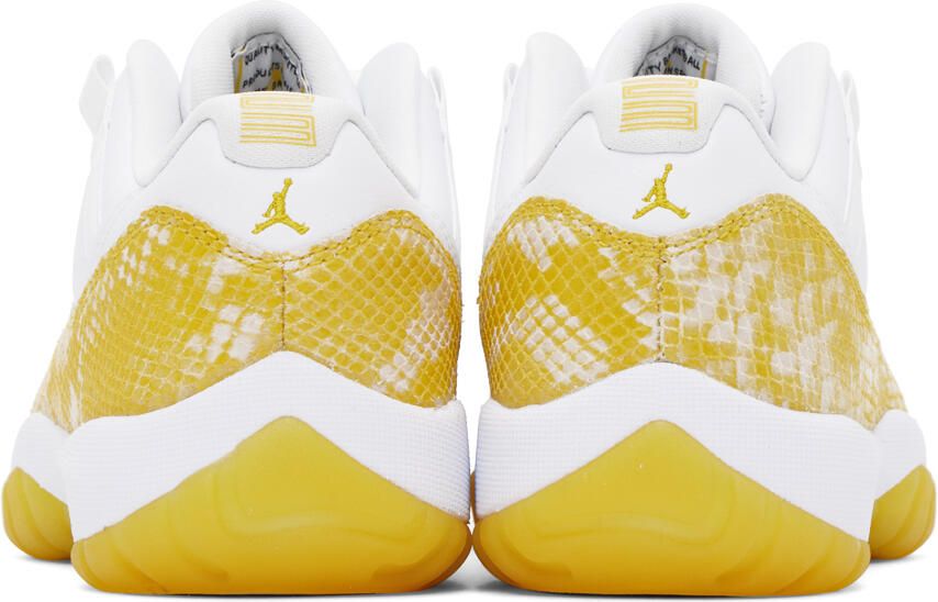 Nike Jordan White & Yellow Air Jordan 11 Retro Low Sneakers