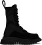 Julius Black Lace-Up Combat Boots - Thumbnail 1