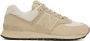 Junya Watanabe Beige & Off-White New Balance Edition 574 Classic Sneakers - Thumbnail 1