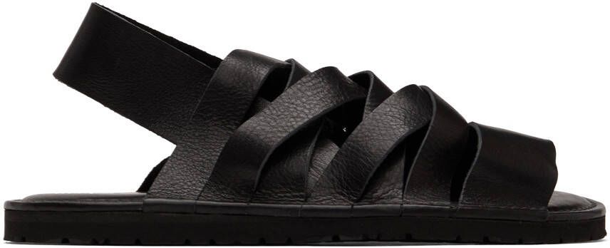 Junya Watanabe Black Leather Sandals