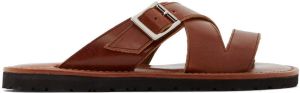 Junya Watanabe Brown Leather Sandals