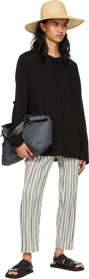 Junya Watanabe Black Leather Sandals - Picture 4