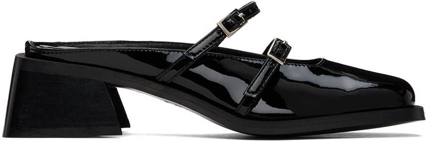 Justine Clenquet Black Andie Mules