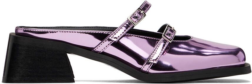 Justine Clenquet Pink Andie Mules