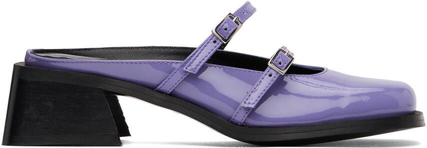 Justine Clenquet Purple Andie Mules