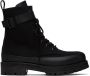 Juun.J Black Lace-Up Ankle Boots - Thumbnail 1